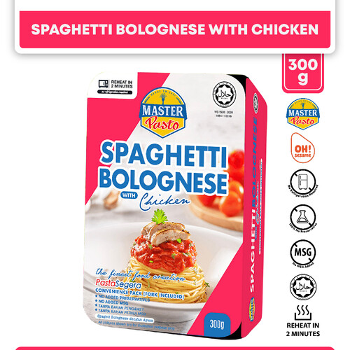 Master Pasto Spaghetti Bolognese with Chicken (HALAL)